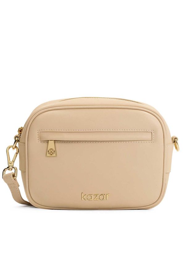 Torebka Kazar Billie 71048-01-73 Beżowy. Kolor: beżowy. Materiał: skórzane