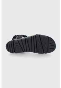 Camper sandały skórzane Oruga Sandal męskie kolor czarny. Zapięcie: rzepy. Kolor: czarny. Materiał: skóra. Obcas: na obcasie. Wysokość obcasa: niski
