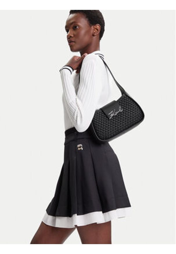 Karl Lagerfeld - KARL LAGERFELD Torebka A3W30049 Czarny. Kolor: czarny. Materiał: skórzane