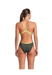 Strój kąpielowy damski Arena Lace Back Solid. Kolor: zielony