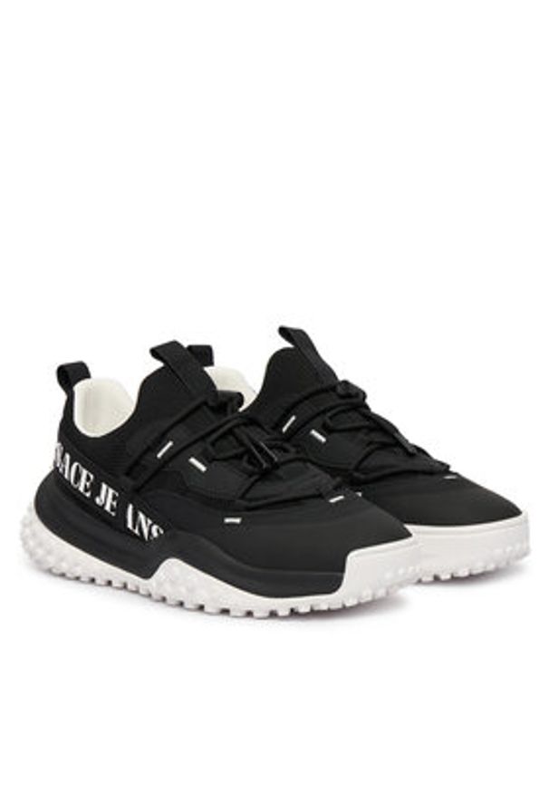 Versace Jeans Couture Sneakersy 80YA3SN2 Czarny. Kolor: czarny. Materiał: materiał
