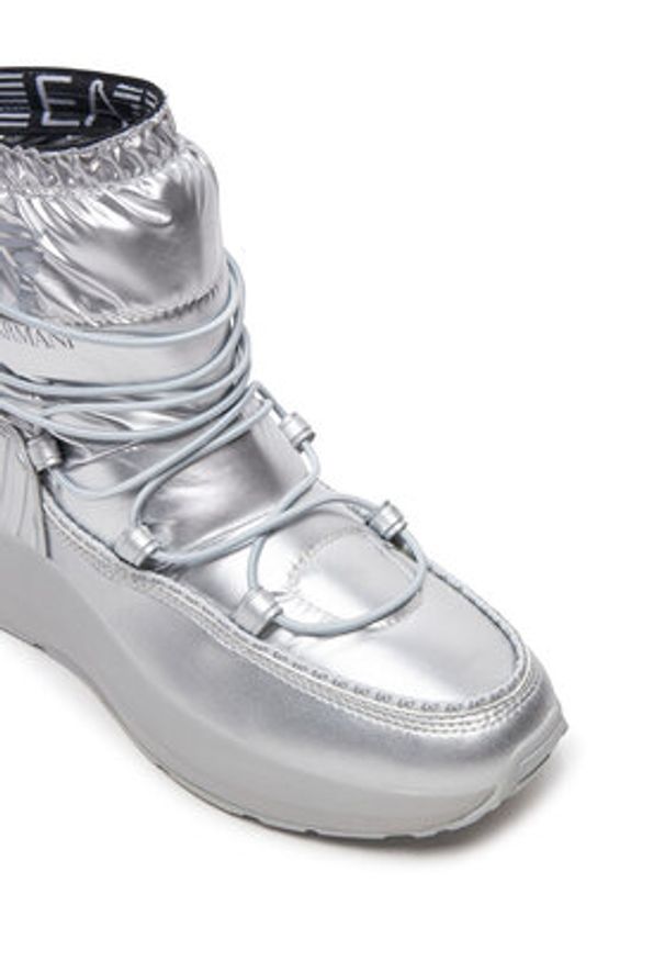EA7 Emporio Armani Śniegowce X8M002 XK230 U061 Szary. Kolor: szary. Materiał: skóra
