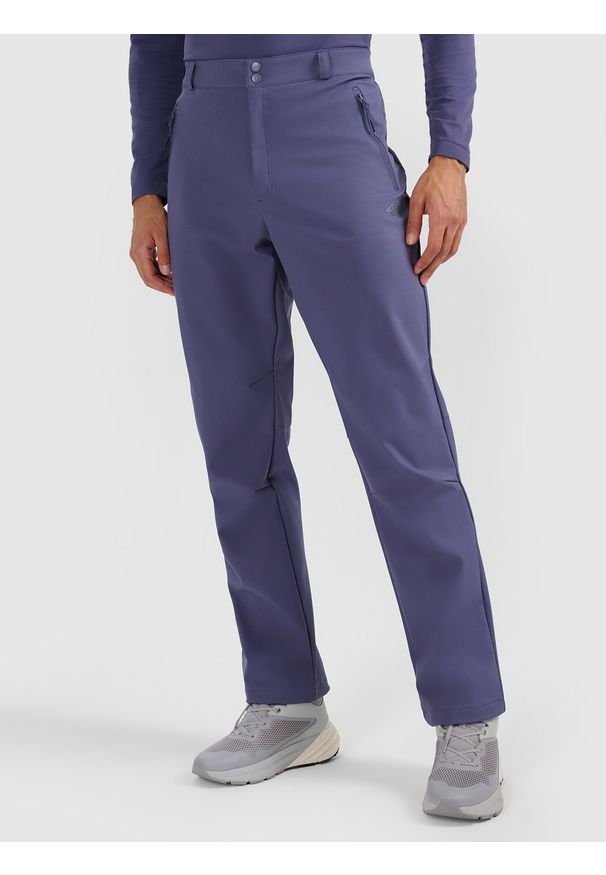 4f - 4F Spodnie trekkingowe membrana 10000 męskie - granatowe M. Stan: podwyższony. Kolor: niebieski. Materiał: materiał. Technologia: Primaloft. Sport: turystyka piesza, wspinaczka