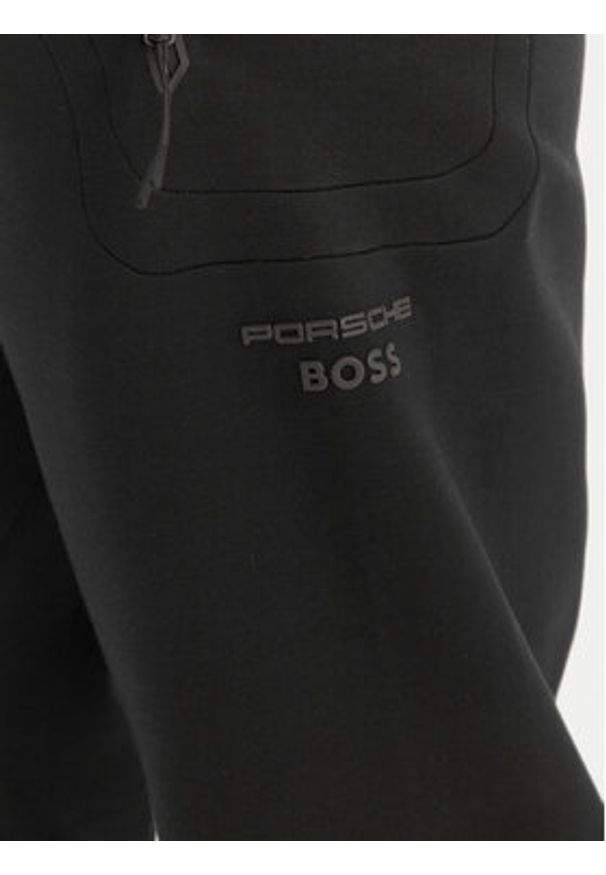 BOSS Spodnie dresowe Spirit70 Hicon 50559800 Czarny Regular Fit. Kolor: czarny. Materiał: bawełna