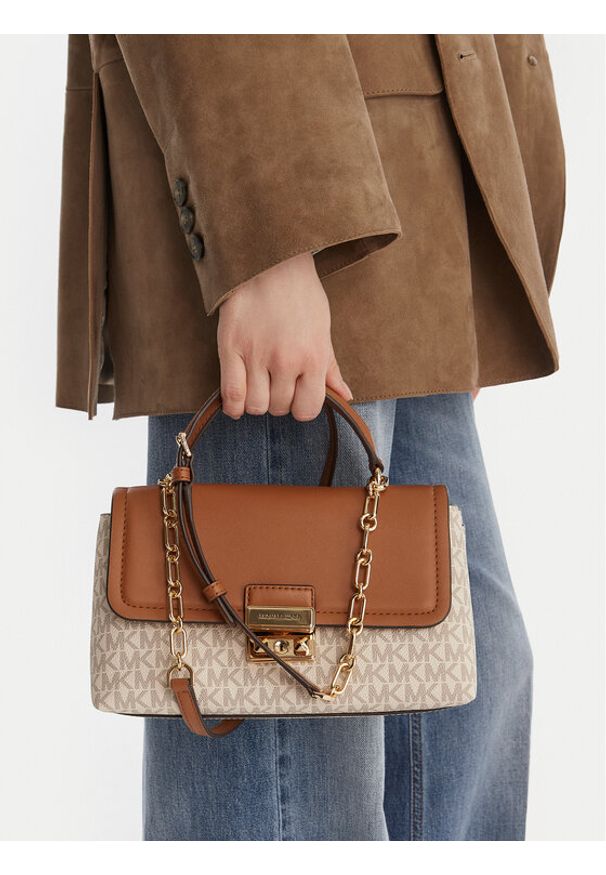 MICHAEL Michael Kors Torebka 30F5G2RS2B Écru. Materiał: skórzane