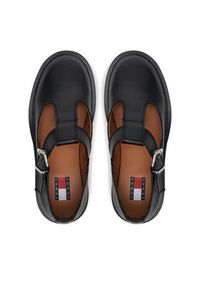 Tommy Jeans Półbuty Tjw T-Bar Mary Jane EN0EN02837 Czarny. Kolor: czarny. Materiał: skóra