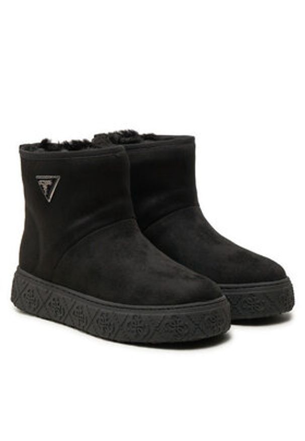 Guess Botki Unitie FLFUTY ESU06 Czarny. Kolor: czarny. Materiał: zamsz, skóra