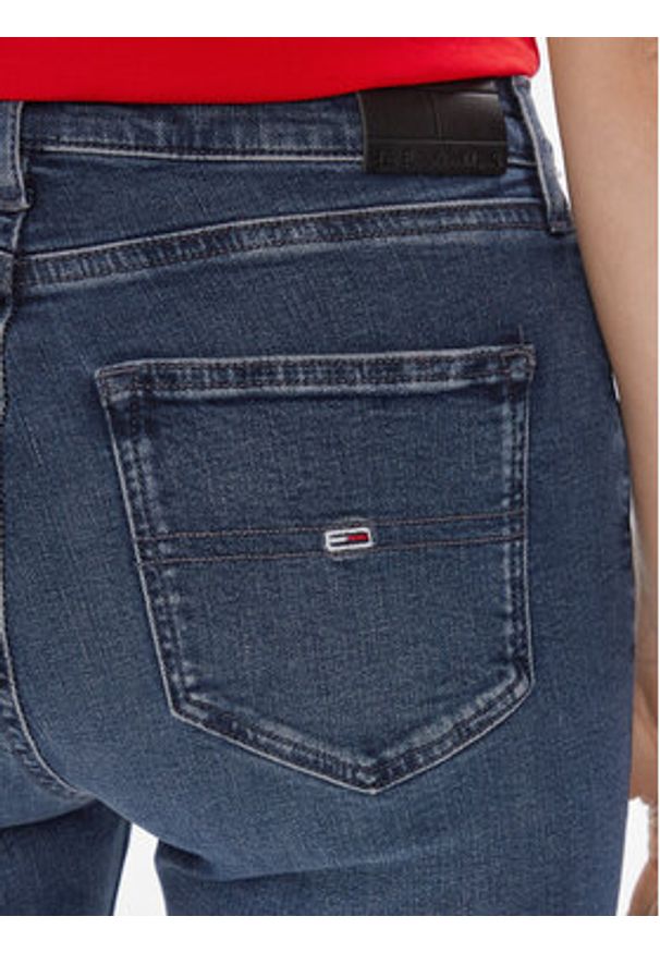 Tommy Jeans Jeansy Sylvia DW0DW17153 Granatowy Skinny Fit. Kolor: niebieski