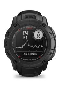 GARMIN - Zegarek sportowy Garmin Instinct 2X Solar Tactical Edition (czarny / czarny pasek). Rodzaj zegarka: smartwatch. Kolor: czarny. Styl: sportowy #6