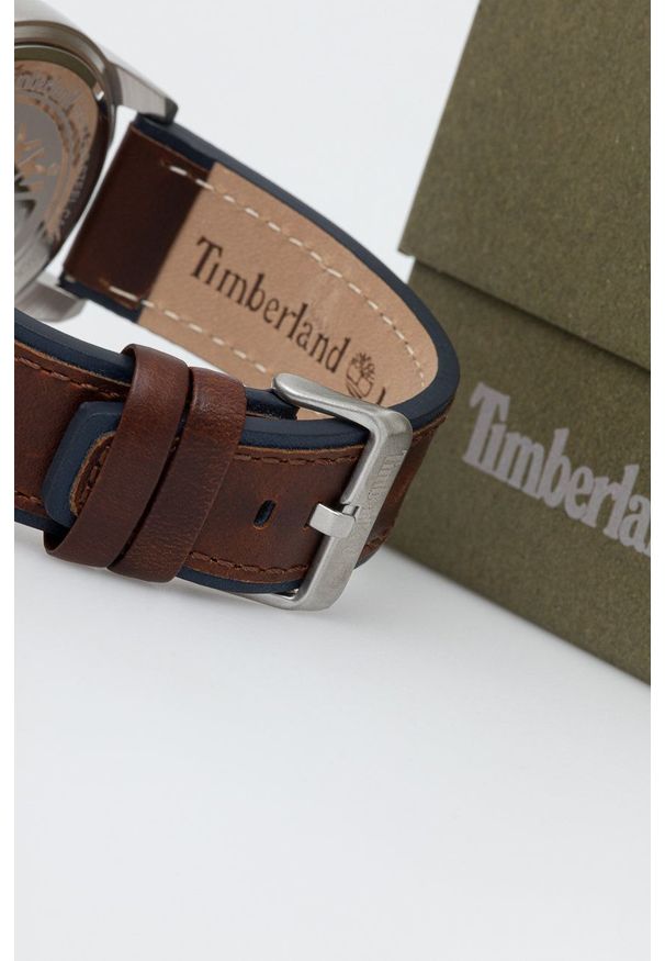 Timberland - Zegarek TBL.TDWGF2102602. Kolor: brązowy. Materiał: skóra, materiał