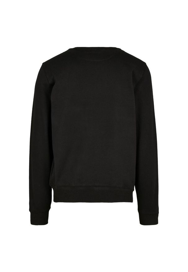 BUILD YOUR BRAND - Bluza Unisex Premium Crew Neck Dla Dorosłych. Kolor: czarny