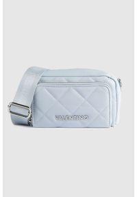 Valentino by Mario Valentino - VALENTINO Błękitna pikowana torebka ocarina recycle haversack. Kolor: niebieski. Materiał: pikowane #1