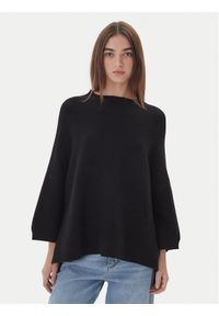 Kontatto Sweter 3M0848C Czarny Relaxed Fit. Kolor: czarny. Materiał: syntetyk