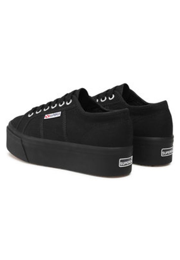 Superga Tenisówki 2790 Cotw Linea Up And Down S9111LW Czarny. Kolor: czarny. Materiał: materiał