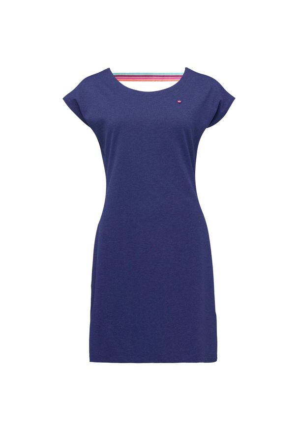 WOMEN'S HEALTH - Sukienka damska LOAP Aubrieta Blue M. Okazja: na co dzień. Kolor: niebieski. Typ sukienki: sportowe. Styl: casual, sportowy, klasyczny