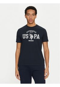 U.S. Polo Assn. T-Shirt MUP4083 Granatowy Regular Fit. Typ kołnierza: polo. Kolor: niebieski. Materiał: bawełna #1