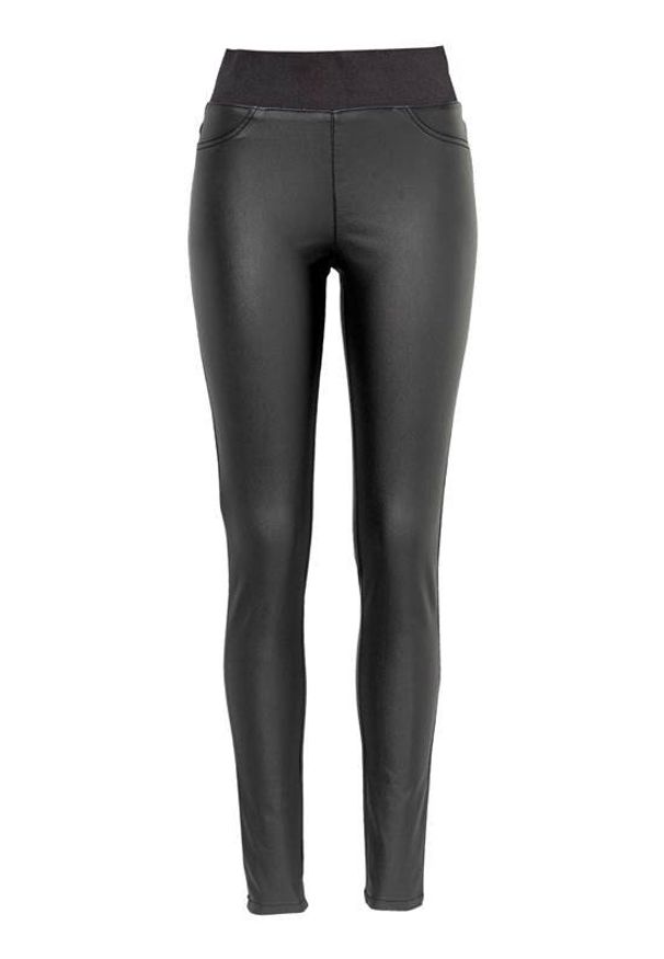 Freequent Spodnie Shantal Czarny female czarny L (42). Stan: podwyższony. Kolor: czarny. Materiał: guma