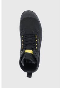 Palladium - Trampki. Nosek buta: okrągły. Zapięcie: sznurówki. Kolor: czarny. Materiał: bawełna. Szerokość cholewki: normalna #4