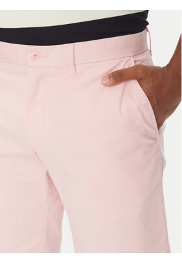 TOMMY HILFIGER - Tommy Hilfiger Szorty materiałowe Brooklyn MW0MW23563 Różowy Regular Fit. Kolor: różowy. Materiał: bawełna