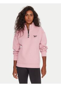 Reebok Bluza RK25160CCW Różowy Regular Fit. Kolor: różowy. Materiał: syntetyk