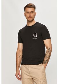 Armani Exchange - T-shirt 8NZTPH.ZJH4Z.NOS. Okazja: na co dzień. Kolor: czarny. Wzór: nadruk. Styl: casual #5