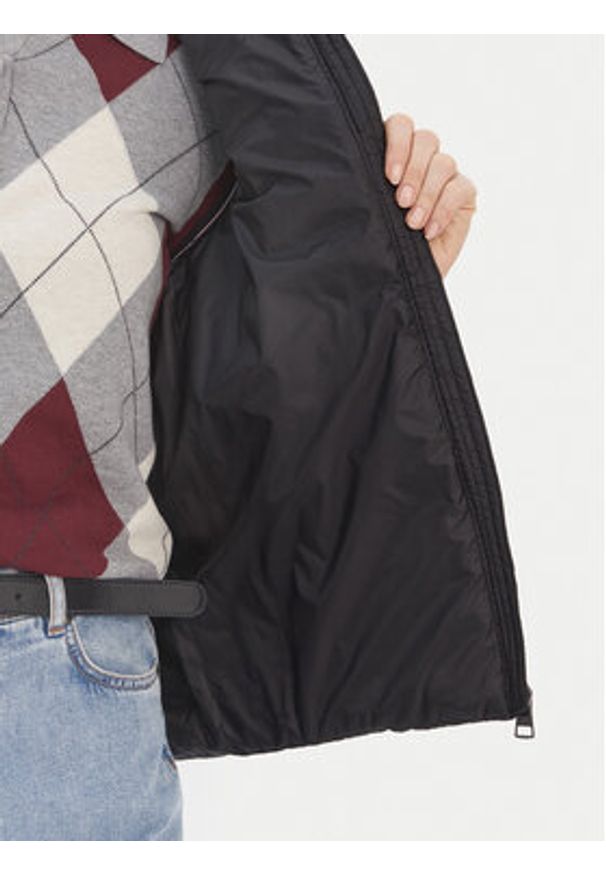 TOMMY HILFIGER - Tommy Hilfiger Bezrękawnik Global Stripe WW0WW42051 Czarny Regular Fit. Kolor: czarny. Materiał: syntetyk. Długość rękawa: bez rękawów