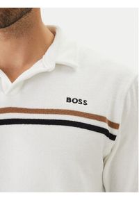 BOSS Polo Iconic 50561186 Biały Regular Fit. Typ kołnierza: polo. Kolor: biały. Materiał: bawełna #3