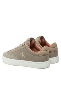 Calvin Klein Jeans Sneakersy Classic Cupsole Low Mix Mg Wn YW0YW01636 Beżowy. Kolor: beżowy. Materiał: materiał