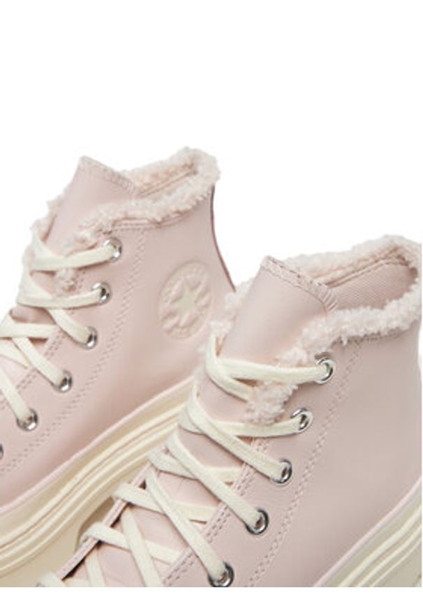 Converse Trampki Chuck Taylor All Star Lugged Heel Sherpa A09346C 662 Różowy. Kolor: różowy. Materiał: materiał