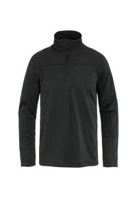 Fjällräven - Bluza polarowa męska Fjallraven Abisko Lite Fleece Half Zip. Kolor: czarny. Materiał: polar