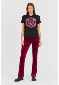 Just Cavalli - JUST CAVALLI Czarny damski t-shirt R Tiger Round Flock, Rozmiar XS. Kolor: czarny #2