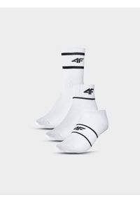 4f - 4F Skarpetki casual (3-pack) dziecięce - multikolor 35-37. Kolor: wielokolorowy. Materiał: bawełna, włókno, materiał, poliamid #1