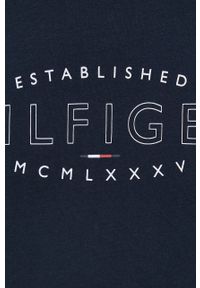 TOMMY HILFIGER - Tommy Hilfiger t-shirt bawełniany kolor granatowy z nadrukiem. Kolor: niebieski. Materiał: bawełna. Wzór: nadruk #5