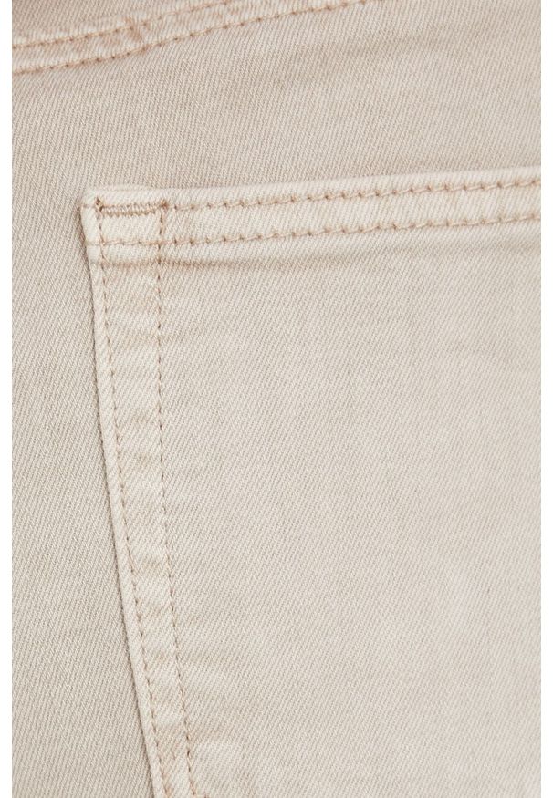 Answear Lab jeansy damskie kolor beżowy high waist. Stan: podwyższony. Kolor: beżowy. Styl: wakacyjny