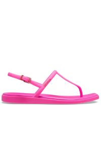 Sandały Crocs Miami Thong Flip 209793-6ZQ - różowe. Okazja: na spacer. Kolor: różowy. Wzór: paski. Sezon: lato. Styl: wakacyjny