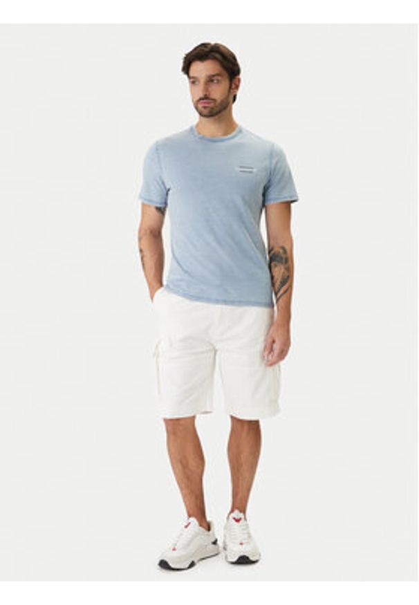 Guess Jeans Szorty materiałowe M6GD30 WGCV1 Écru Regular Fit. Materiał: bawełna