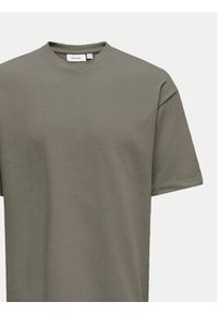 Only & Sons T-Shirt Caspian 22031940 Szary Authentic Fit. Kolor: szary. Materiał: bawełna #6