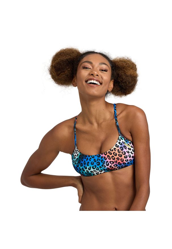 Damski top do kostiumu kąpielowego Arena Play R. Kolor: wielokolorowy, niebieski, żółty