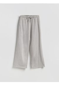 Reserved - Spodnie z bawełną - ciemnoszary. Kolor: szary. Materiał: bawełna #1