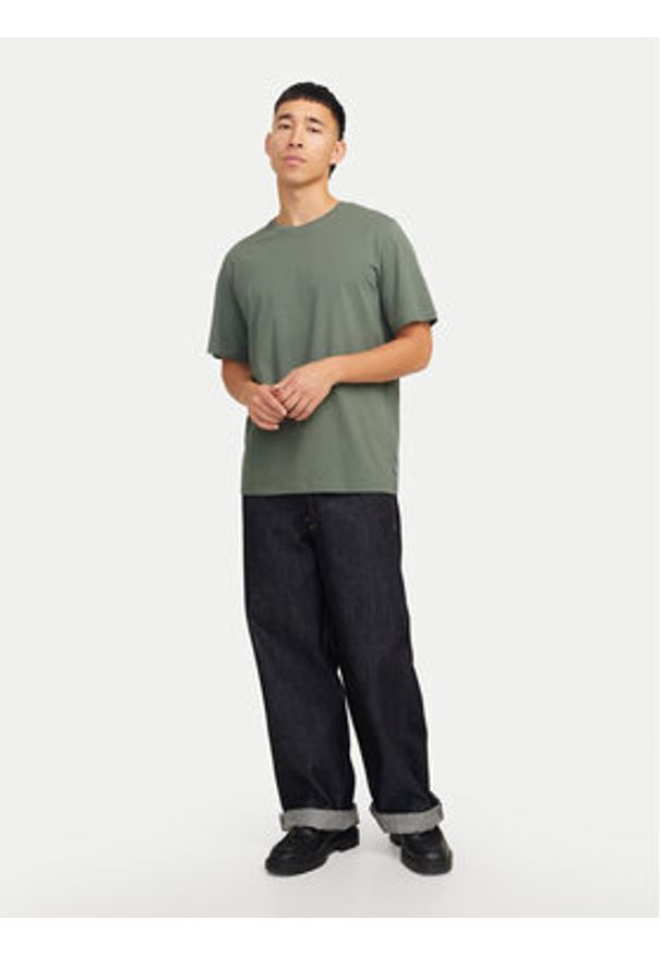 Jack & Jones T-Shirt Organic Basic 12156101 Zielony Standard Fit. Kolor: zielony. Materiał: bawełna