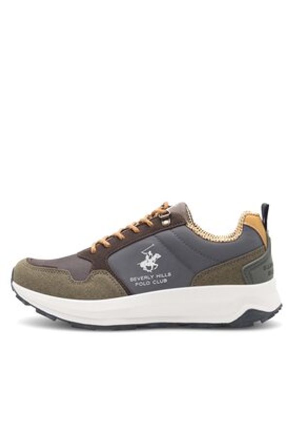 Beverly Hills Polo Club Sneakersy 2023P2018-1 Khaki. Kolor: brązowy. Materiał: materiał