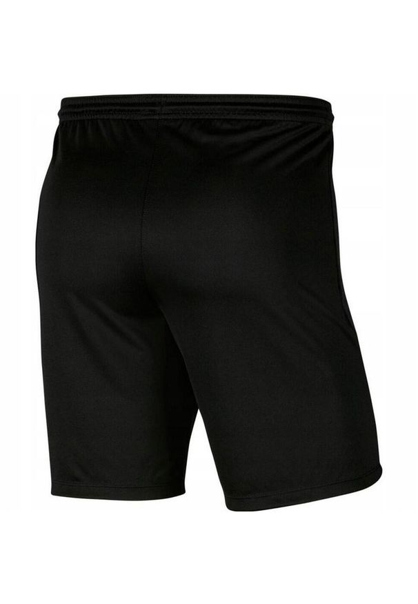 Nike - Dziecięce/niemowlęce Spodenki Z Dzianiny Dry Park III. Kolor: czarny. Materiał: dzianina. Styl: sportowy. Sport: turystyka piesza