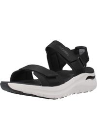skechers - Sandały SKECHERS ARCH FIT 2.0 Czarny. Okazja: na plażę. Kolor: czarny. Materiał: tkanina. Styl: sportowy