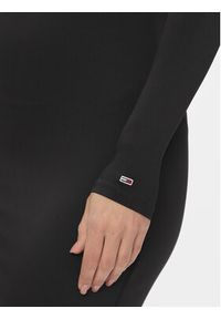 Tommy Jeans Sukienka koktajlowa Logo Tape DW0DW16460 Czarny Slim Fit. Kolor: czarny. Materiał: syntetyk. Styl: wizytowy