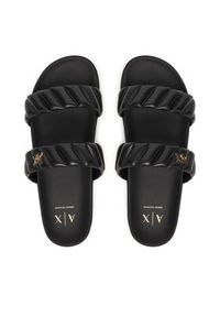 Armani Exchange Klapki XW002574 AF22799 UC001 Czarny. Kolor: czarny. Materiał: skóra #3