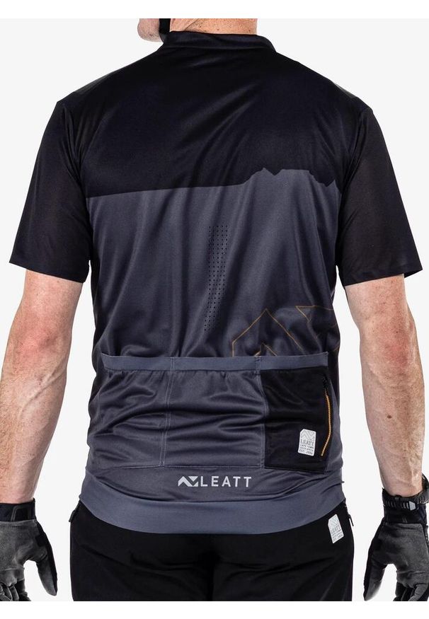 Koszulka rowerowa LEATT Jersey MTB Trail 3.0. Kolor: czarny. Materiał: jersey. Sport: kolarstwo