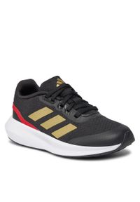 Adidas - Buty adidas RunFalcon 3 Lace Shoes IG5383 Cblack/Goldmt/Betsca. Kolor: czarny. Sport: bieganie