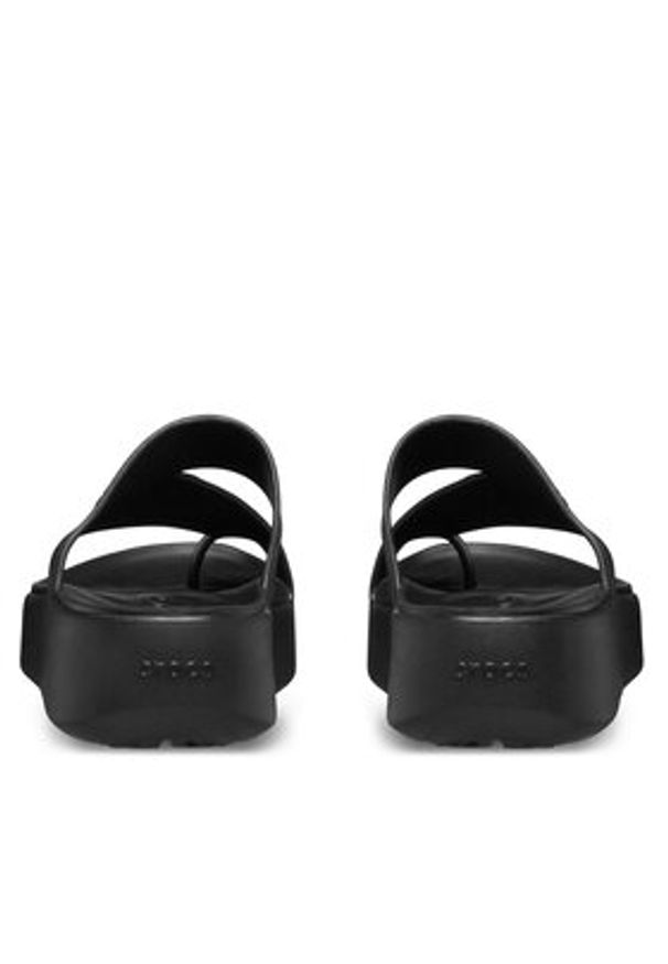 Crocs Japonki Getaway Platform Toe Loop 210834 Czarny. Kolor: czarny. Obcas: na platformie