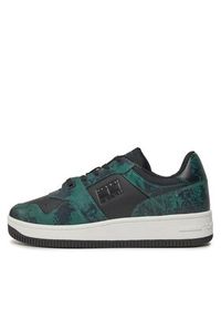 Tommy Jeans Sneakersy Tjm Retro Basket Print EM0EM01348 Zielony. Kolor: zielony. Wzór: nadruk #4