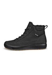 ecco - Buty do chodzenia męskie Ecco Soft 7 Tred High-cut. Zapięcie: zamek. Kolor: czarny. Materiał: skóra. Szerokość cholewki: normalna. Sport: turystyka piesza